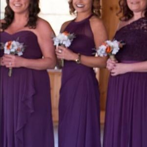 Plum bridesmaid dress from David’s Bridal!